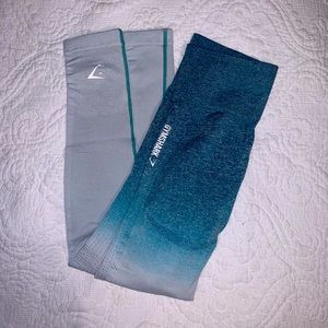Gymshark turquoise ombré leggings